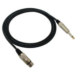 MC12...   Kabel mikrofonowy, XLR żeński / Jack 6.3 mono RedsMsic